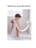 Bệnh tiêu chảy cấp nguy hiểm đến đâu?