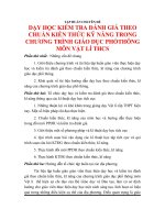 dạy theo chuẩn kiến thức kỹ năng