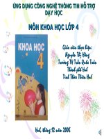 KHOA 4: Ô NHIỄM KHÔNG KHÍ