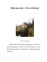 Bệnh giun kim - Chớ coi thường!