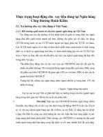 Thực trạng hoạt động cho  vay tiêu dùng tại Ngân hàng Công thương Hoàn Kiếm