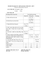 Đề thi HKI 9 có ma trận (hay)
