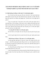 GIẢI PHÁP MỞ RỘNG HOẠT ĐỘNG CHO VAY ƯU ĐÃI ĐỐI VỚI HỘ NGHÈO TẠI PGD NHCSXH HUYỆN GIAO THUỶ