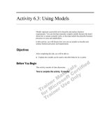 Activity 6.3: Using Models