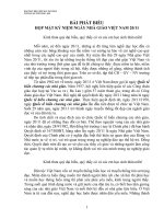 BÀI PHÁT BIỂU ÔN LẠI TRUYỀN THỐNG 20/11