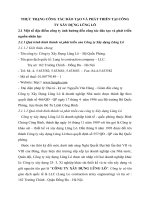 THỰC TRẠNG CÔNG TÁC ĐÀO TẠO VÀ PHÁT TRIỂN TẠI CÔNG TY XÂY DỰNG LŨNG LÔ