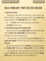 Bai 6 - Trinh Bay Font ch­u
