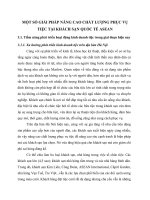 MỘT SỐ GIẢI PHÁP NÂNG CAO CHẤT LƯỢNG PHỤC VỤ TIỆC TẠI KHÁCH SẠN QUỐC TẾ ASEAN