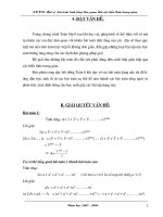 Tính tổng các biểu thức trung gian