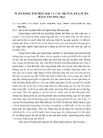 NGÂN HÀNG THƯƠNG MẠI VÀ CÁC DỊCH VỤ CỦA NGÂN HÀNG THƯƠNG MẠI