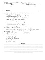 Kiểm  tra đại 9 tiết  19