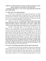 NHỮNG VẤN ĐỀ CƠ BẢN VỀ CHẤT LƯỢNG TÍN DỤNG NGÂN HÀNG TRONG NỀN KINH TẾ THỊ TRƯỜNG