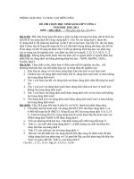 Đề Thi HSG Hóa Vòng 1 Năm 2010_2011