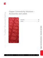 Copper Connectivity Solutions – Accessories and Labels
