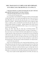 THỰC TRẠNG QUẢN LÝ CHIẾN LƯỢC PHÂN PHỐI QUẾ XUẤT KHẨU SANG THỊ TRƯỜNG EU CỦA CÔNG TY