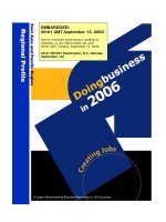 Doing Business in 2006- East Asia and Pacific Region