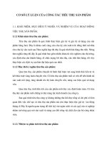 Cơ sở lý luận của công tác tiêu thụ sản phẩm