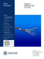 KRONE - Datasheet - Cat 6 - Cable - S-STP LSZH-FR
