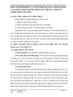 MỘT SỐ ĐỊNH HƯỚNG VÀ GIẢI PHÁP QUẢN LÝ NHẰM NÂNG CAO CHẤT LƯỢNG NGUỒN NHÂN LỰC TRONG CÔNG TY TNHH THẢO NGUYÊN