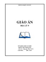 Giáo án Địa Lí 9
