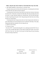 THỰC TRẠNG KẾ TOÁN TRUNG TÂM THƯƠNG MẠI  HÀ NỘI