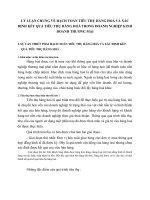 LÝ LUẬN CHUNG VỀ HẠCH TOÁN TIÊU THỤ HÀNG HOÁ VÀ XÁC ĐỊNH KẾT QUẢ TIÊU THỤ HÀNG HOÁ TRONG DOANH NGHIỆP KINH DOANH THƯƠNG MẠI