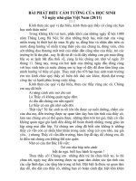 PHÁT BIỂU CẢM TƯỞNG CỦA HS NHÂN NGÀY 20 - 11