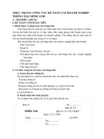 THỰC TRẠNG CÔNG TÁC KẾ TOÁN TẠI DOANH NGHIỆP THƯƠNG MẠI MINH ANH