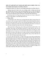 MỘT SỐ Ý KIẾN ĐỀ XUẤT NHẰM GÓP PHẦN HOÀN THIỆN CÔNG TÁC XUẤT KHẨU HÀNG HOÁ TẠI TỔNG CÔNG TY