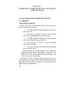 Ảnh hưởng của một sốchất nguy hại tới sức khoẻ con người