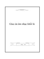 Gíao án âm nhạc khối lá