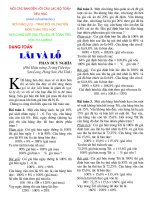 DẠY DẠNG TOÁN KHÓ LỖ VÀ LÃI