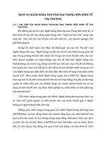 DỊCH VỤ NGÂN HÀNG THƯƠNG MẠI TRONG NỀN KINH TẾ THỊ TRƯỜNG