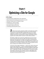 Optimizing a Site for Google