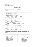 đề kiểm tra 1t lần 1 k6