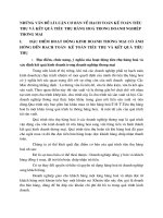 NHỮNG VẤN ĐỀ LÍ LUẬN CƠ BẢN VỀ HẠCH TOÁN KẾ TOÁN TIÊU THỤ VÀ KẾT QUẢ TIÊU THỤ HÀNG HOÁ TRONG DOANH NGHIỆP THƯƠNG MẠI