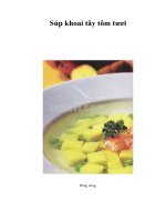 Súp khoai tây tôm tươi