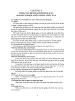 CHƯƠNG 8 CÔNG TÁC KẾ HOẠCH TRONG CÁC DOANH NGHIỆP NUÔI TRỒNG THỦY SẢN