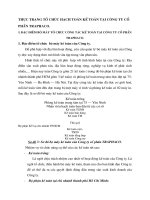 THỰC TRẠNG TỔ CHỨC HẠCH TOÁN KẾ TOÁN TẠI CÔNG TY CỔ PHẦN TRAPHACO