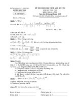 ĐỀ +ĐÁP ÁN HỌC SINH GIỎI TOÁN 9