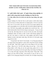 THỰC TRẠNG HIỆU QUẢ TÍN DỤNG TẠI NGÂN HÀNG NÔNG NGHIỆP VÀ PHÁT TRIỂN NÔNG THÔN HUYỆN THƯỜNG TÍN TỈNH HÀ TÂY