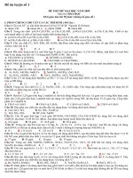 10 đề thi thử luyện thi đại học (Có đáp án)