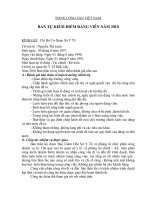 Bản kiểm điểm Đảng viên năm 2010