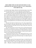 HOÀN THIỆN CÔNG TÁC KẾ TOÁN BÁN HÀNG VÀ XÁC ĐỊNH KẾT QUẢ BÁN HÀNG Ở CÔNG TY XUẤT NHẬP KHẨU TỔNG HỢP HÀ NỘI