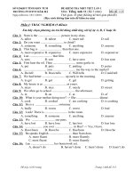 KT 1 tiết số 2 lớp 11 (Hệ 3 năm)