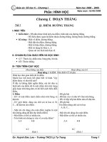 Giáo án Hình học 6 (HK I) đang dùng