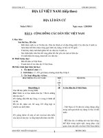 GIÁO ÁN ĐỊA LÍ- CHỈNH CHUẨN CẢ NĂM