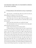 GIẢI PHÁP HOÀN THIỆN CÔNG TÁC THẨM ĐỊNHTÀI CHÍNH DỰ ÁN TẠI CÔNG TY KINH ĐÔ