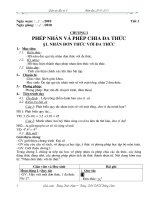 Tiết 1-Nhân đơn thức với đa thức