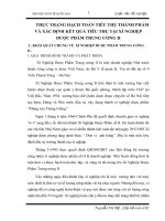 THỰC TRẠNG HẠCH TOÁN TIÊU THỤ THÀNH PHẨM VÀ XÁC ĐỊNH KẾT QUẢ TIÊU THỤ TẠI XÍ NGHIỆP DƯỢC PHẨM TRUNG ƯƠNG II